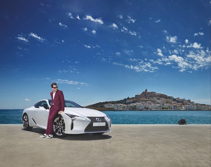 Image forLexus chooses Marina Ibiza as the stage to launch the LC, starring Mark Ronson